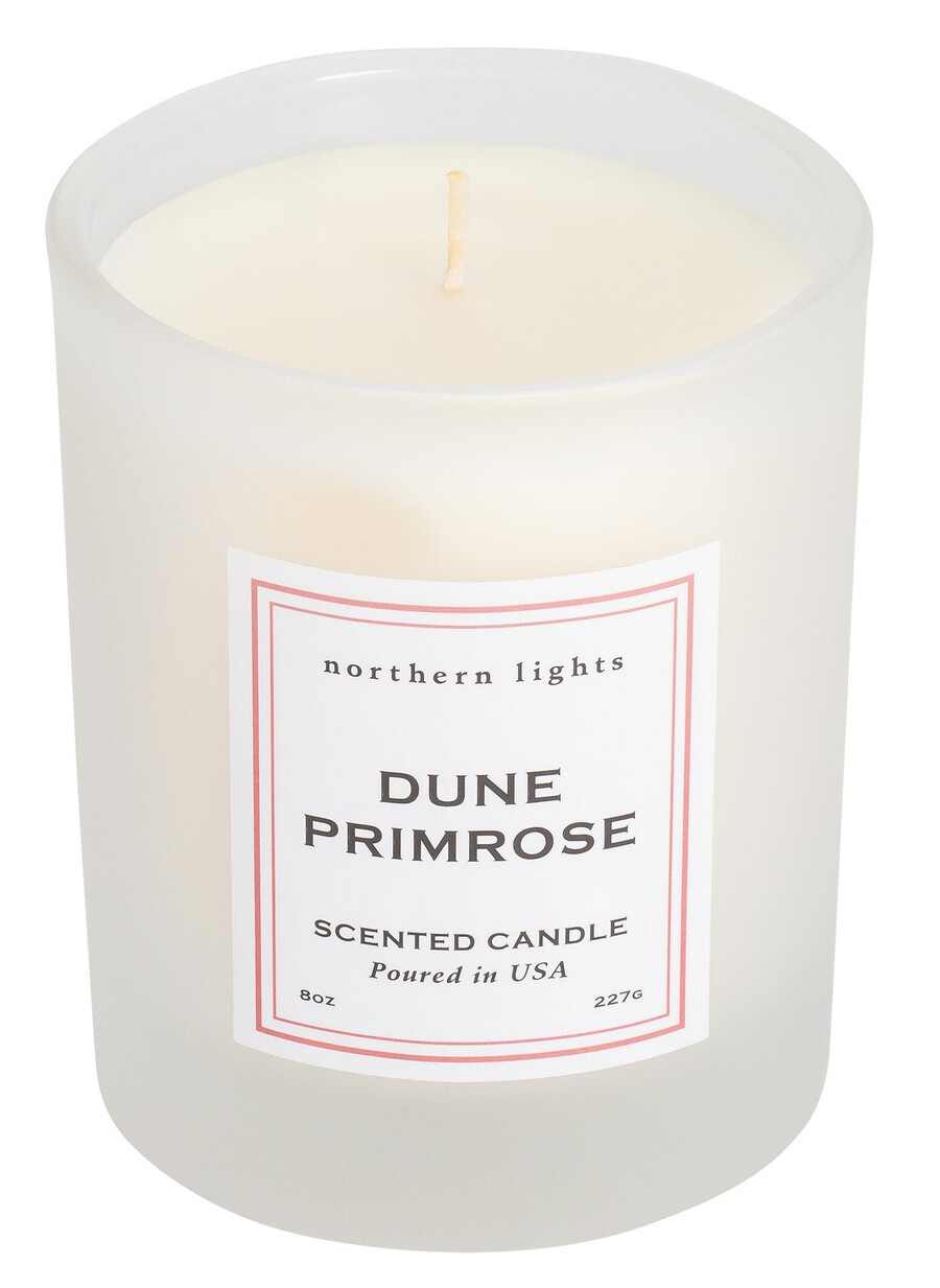 set de regalo encendedor recargable de oro rosa y vela dune primrose de 8 oz