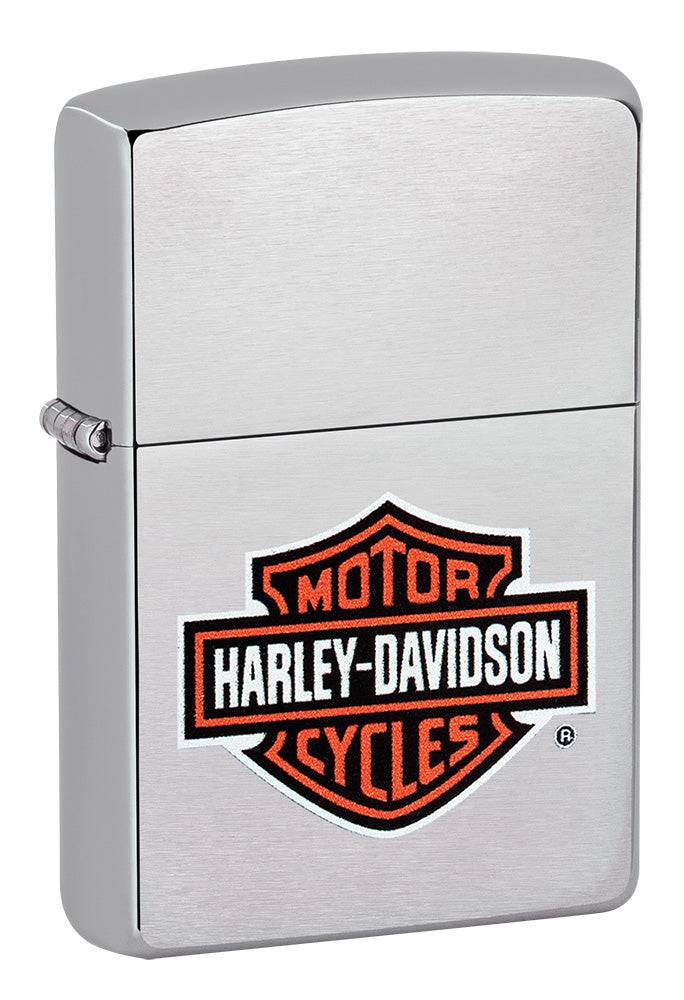 diseño de logotipo cromado clásico de harley-davidson