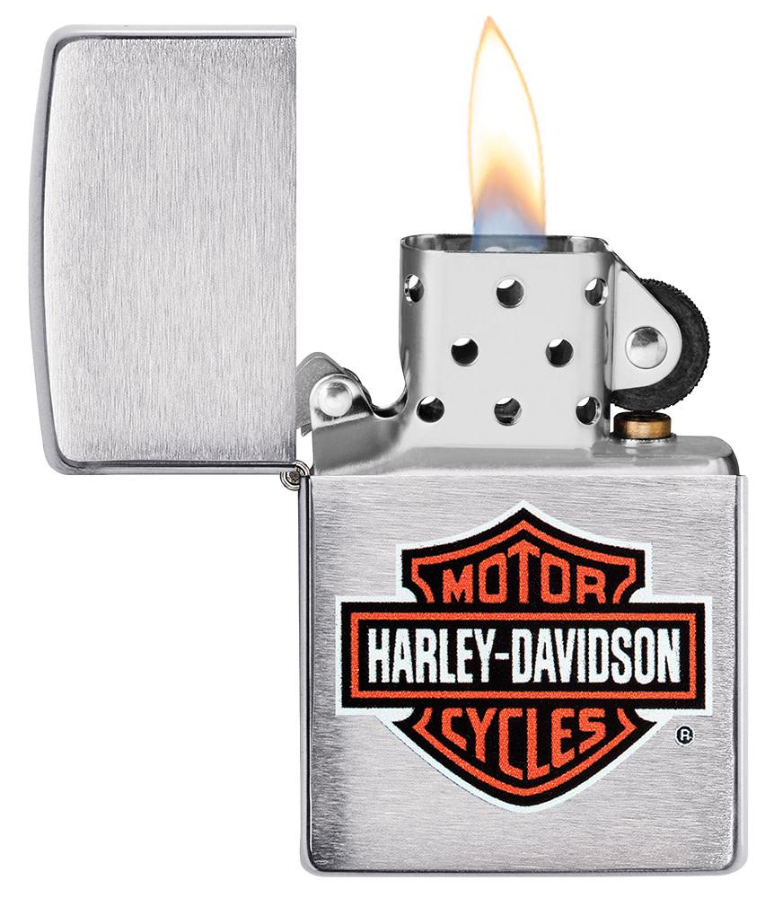 diseño de logotipo cromado clásico de harley-davidson