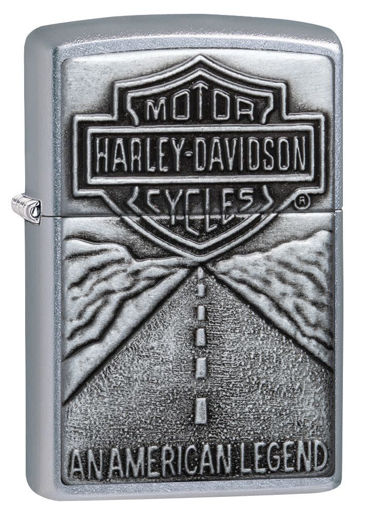 emblema de leyenda americana de harley-davidson