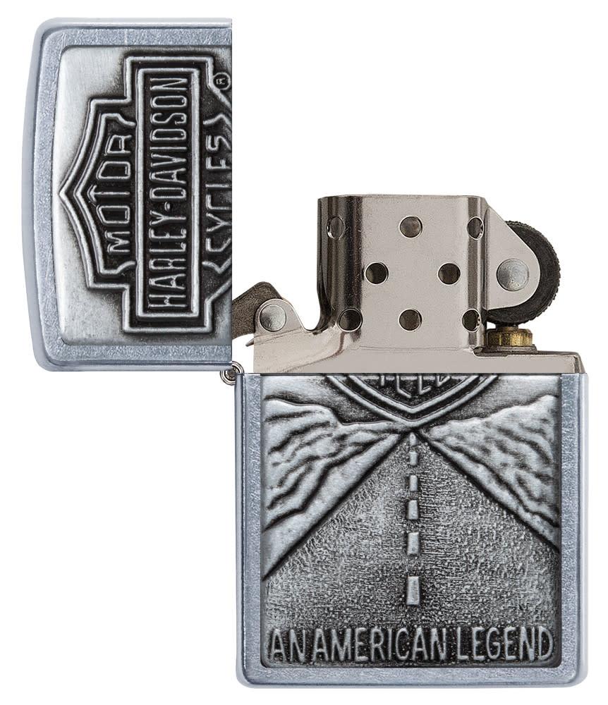 emblema de leyenda americana de harley-davidson