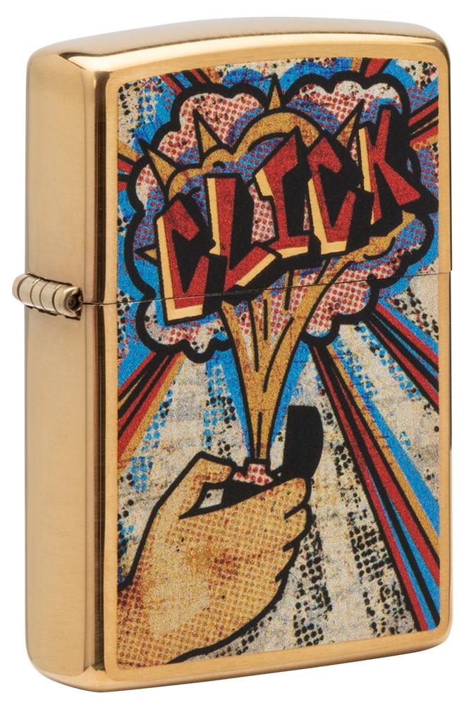 diseño de clic de zippo