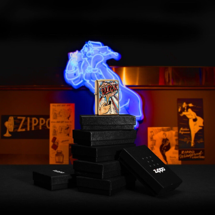 diseño de clic de zippo