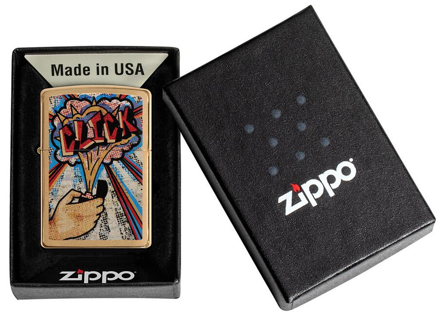 diseño de clic de zippo