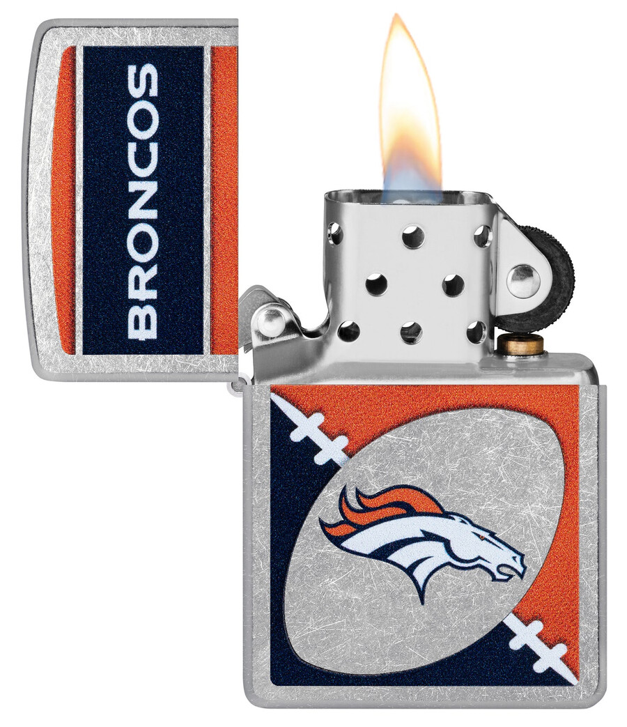 diseño de logotipo cromado de los denver broncos de la nfl