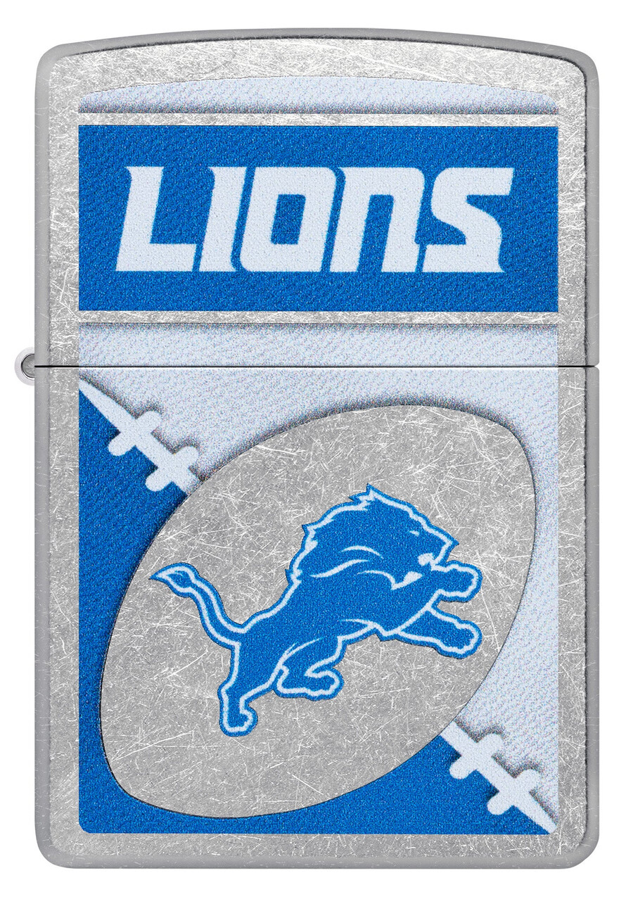 diseño de logotipo cromado de los detroit lions de la nfl