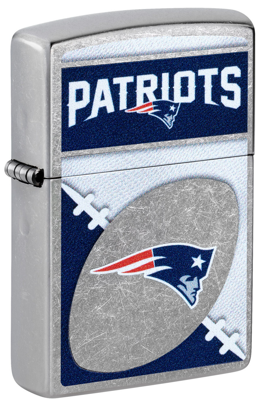 diseño de logotipo cromado de los new england patriots de la nfl