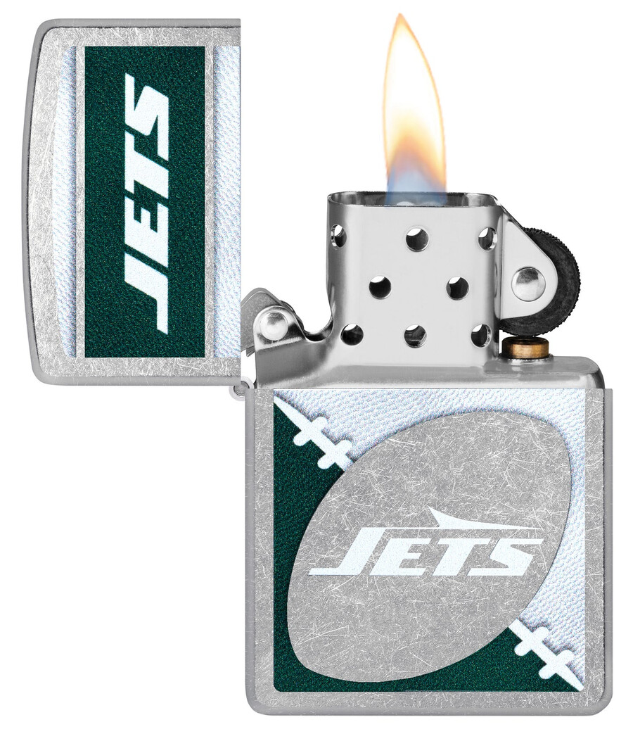 diseño de logotipo cromado de los new york jets de la nfl
