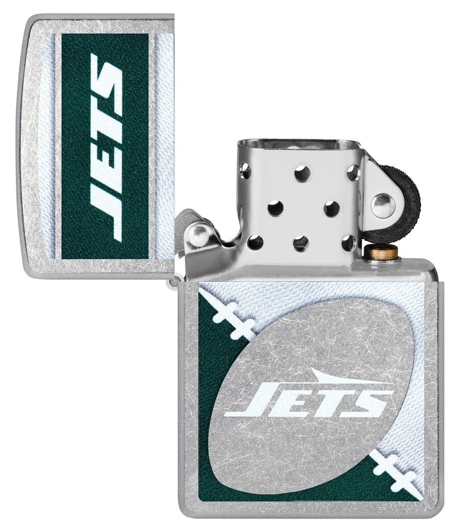 diseño de logotipo cromado de los new york jets de la nfl