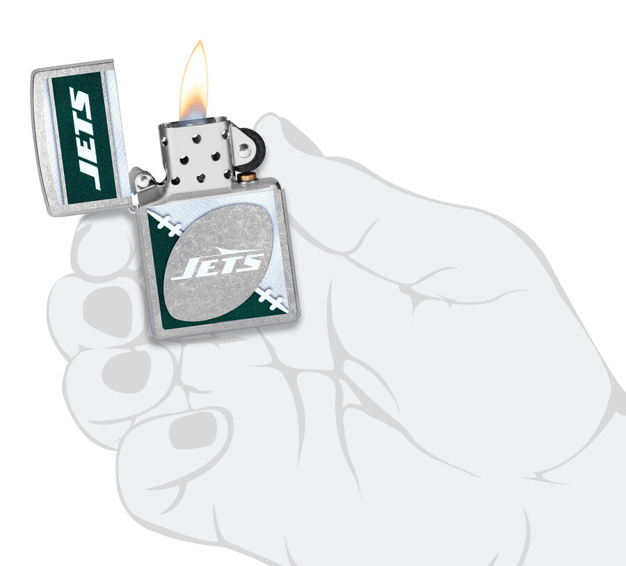 diseño de logotipo cromado de los new york jets de la nfl