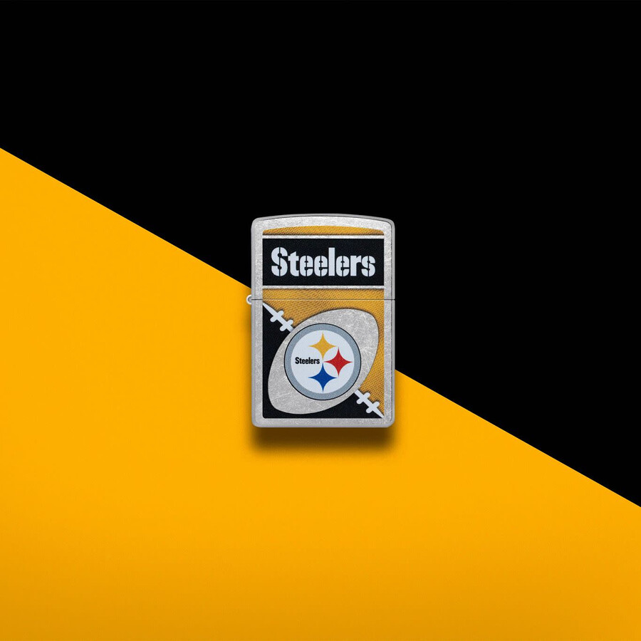 diseño de logotipo cromado de los pittsburgh steelers de la nfl