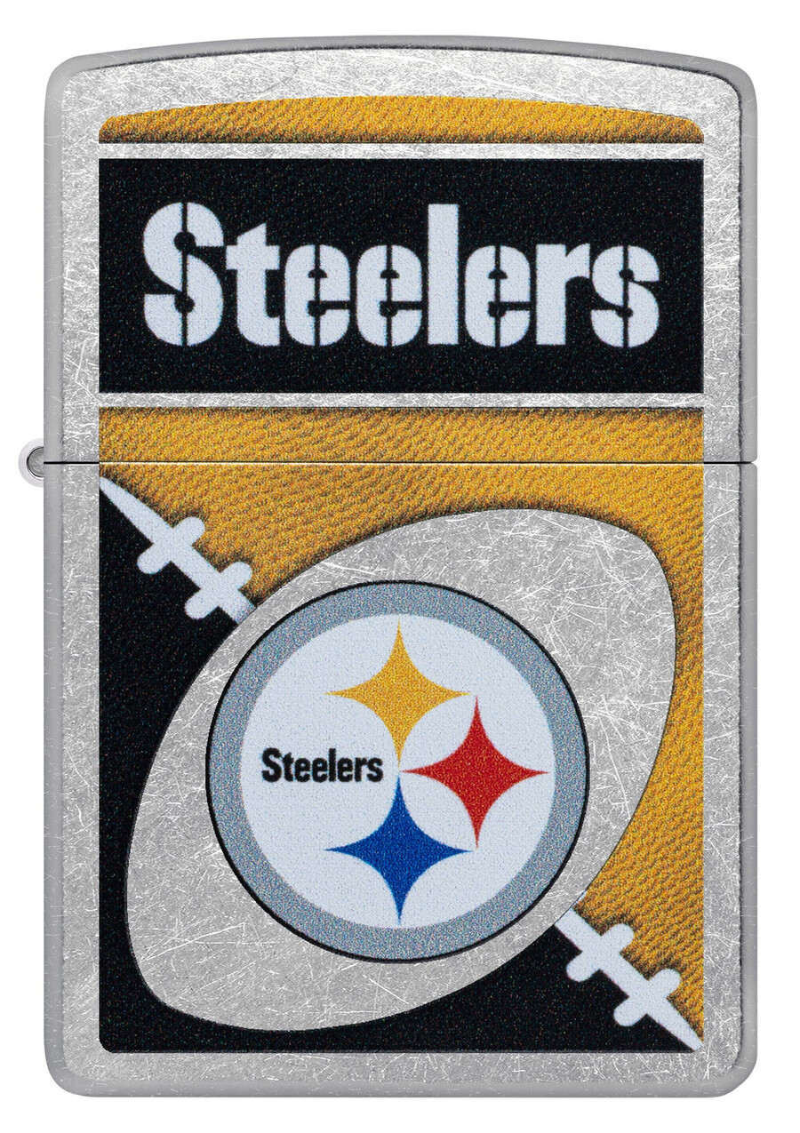 diseño de logotipo cromado de los pittsburgh steelers de la nfl