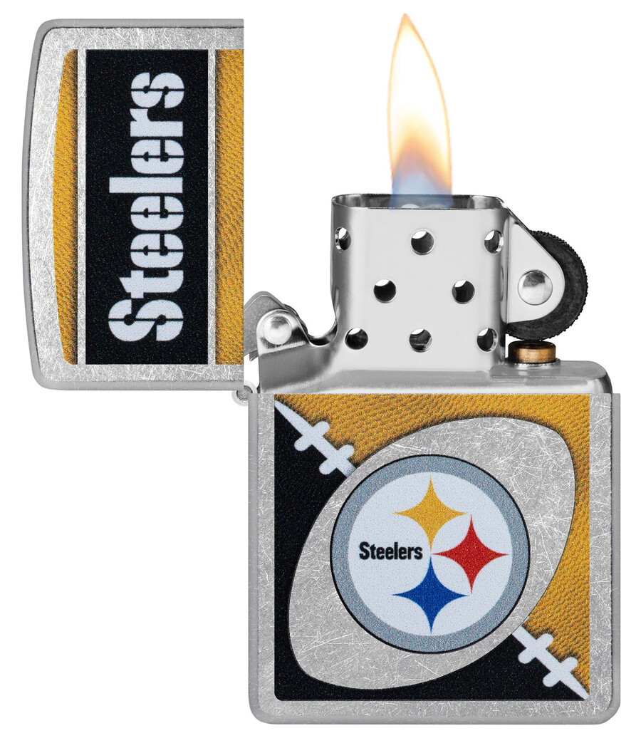 diseño de logotipo cromado de los pittsburgh steelers de la nfl
