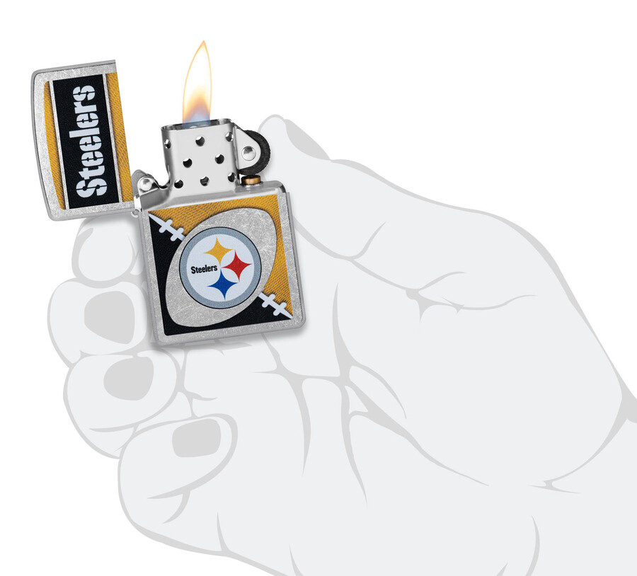 diseño de logotipo cromado de los pittsburgh steelers de la nfl