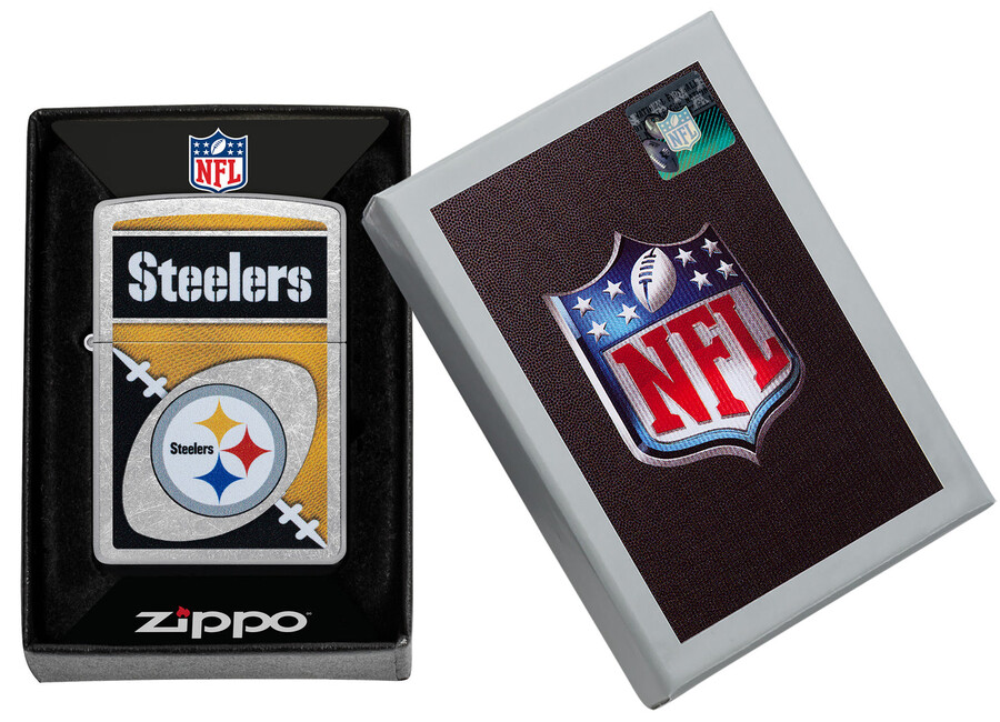 diseño de logotipo cromado de los pittsburgh steelers de la nfl