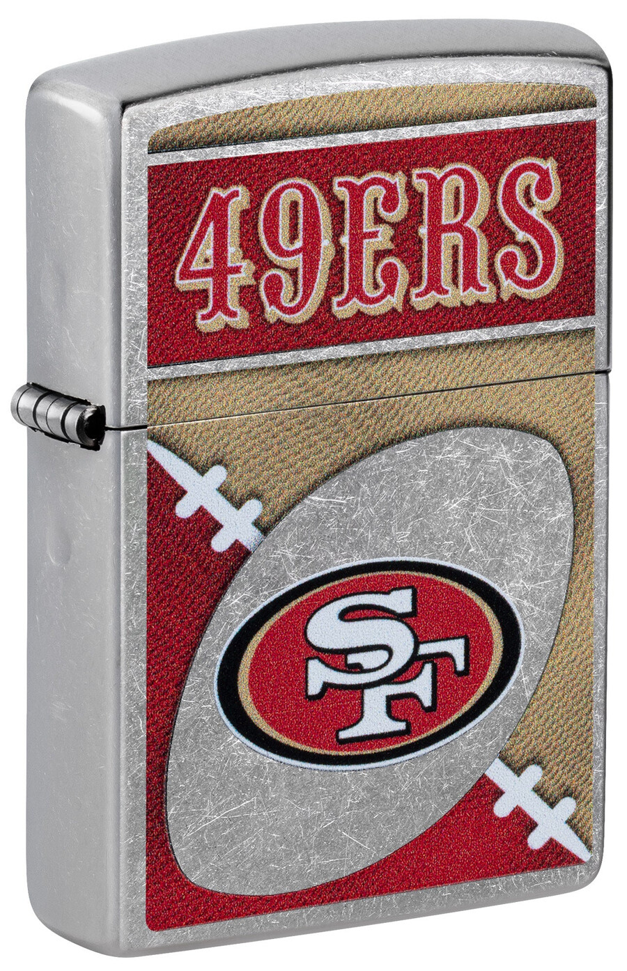 diseño de logotipo cromado de los san francisco 49ers de la nfl