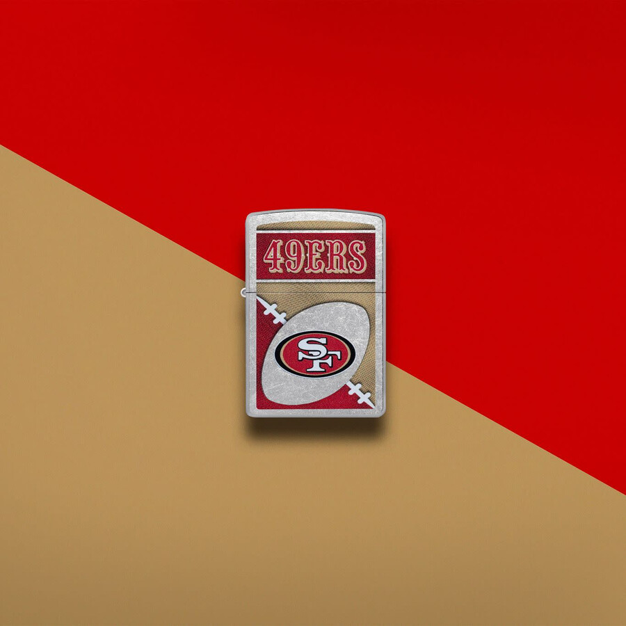 diseño de logotipo cromado de los san francisco 49ers de la nfl
