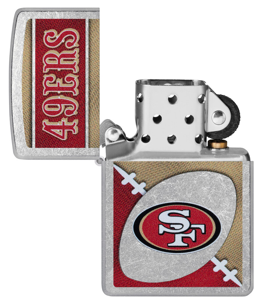 diseño de logotipo cromado de los san francisco 49ers de la nfl