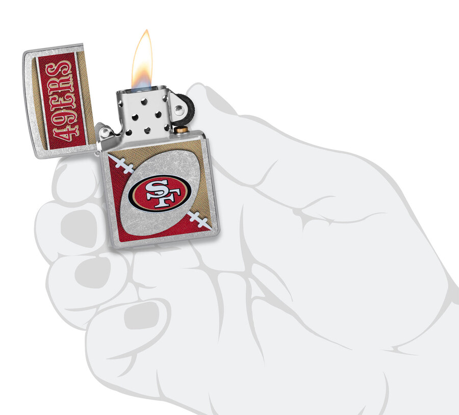 diseño de logotipo cromado de los san francisco 49ers de la nfl