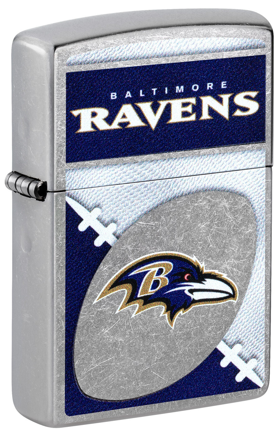 diseño de logotipo cromado de los baltimore ravens de la nfl