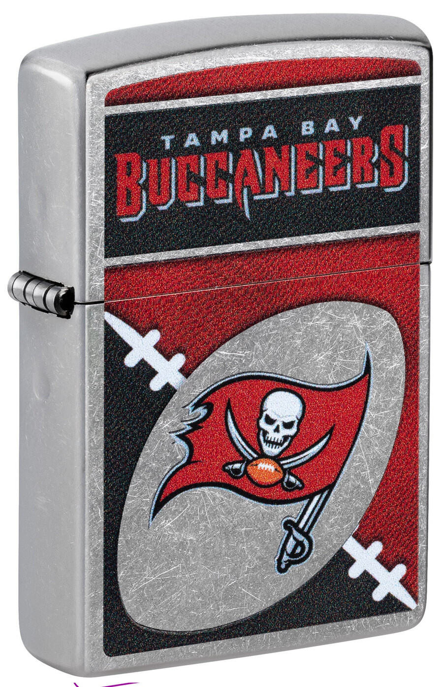 diseño de logotipo cromado de los tampa bay buccaneers de la nfl