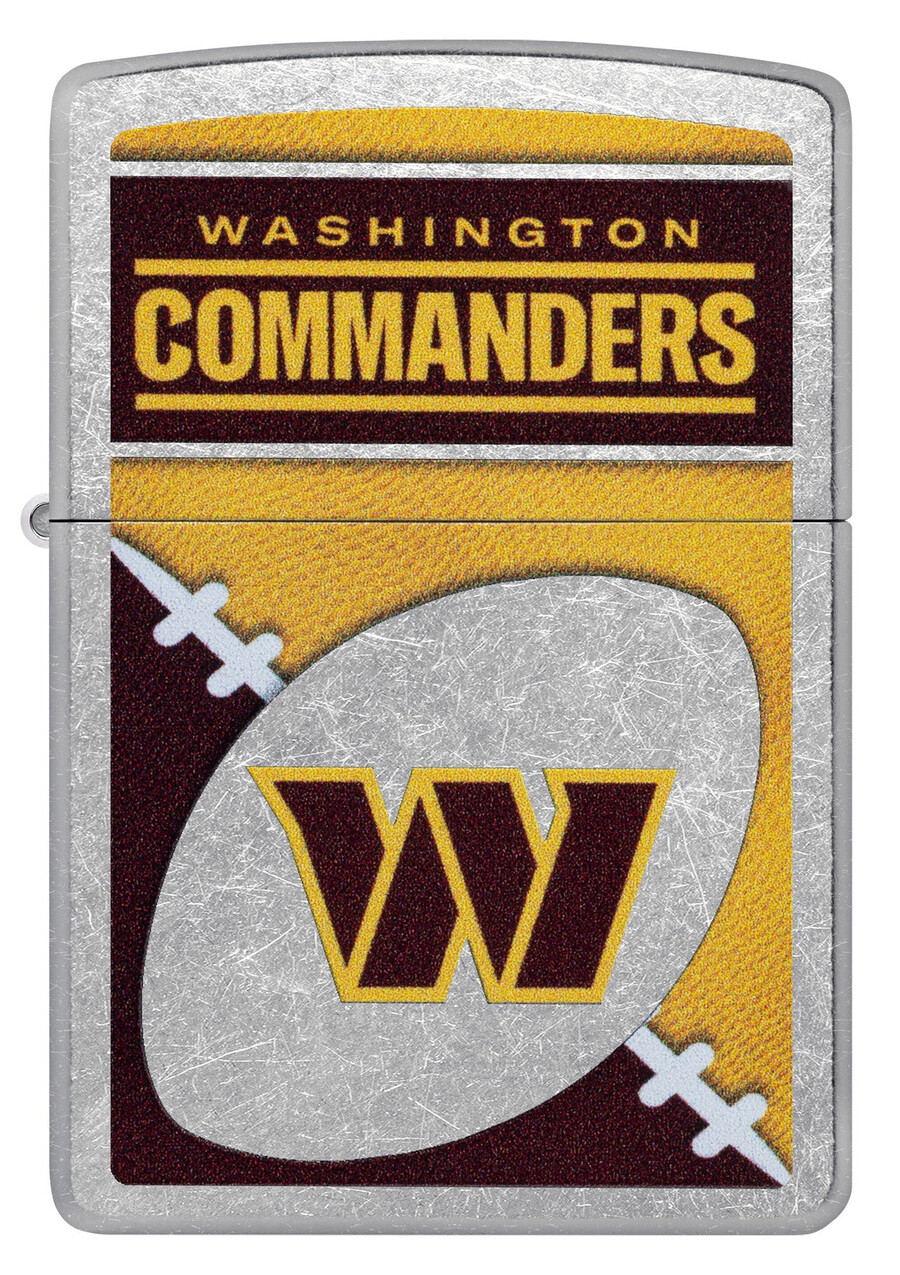 diseño de logotipo cromado de los washington commanders de la nfl