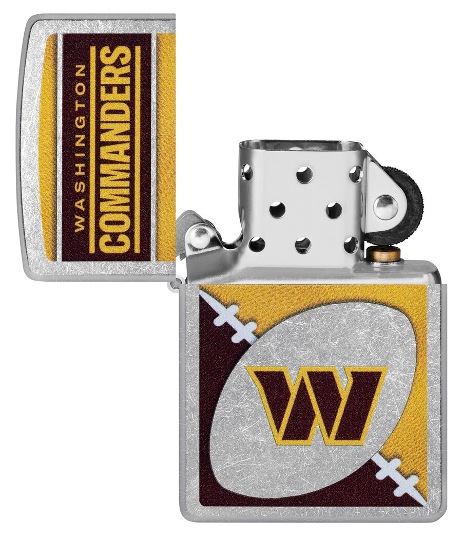 diseño de logotipo cromado de los washington commanders de la nfl