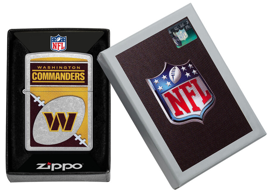 diseño de logotipo cromado de los washington commanders de la nfl