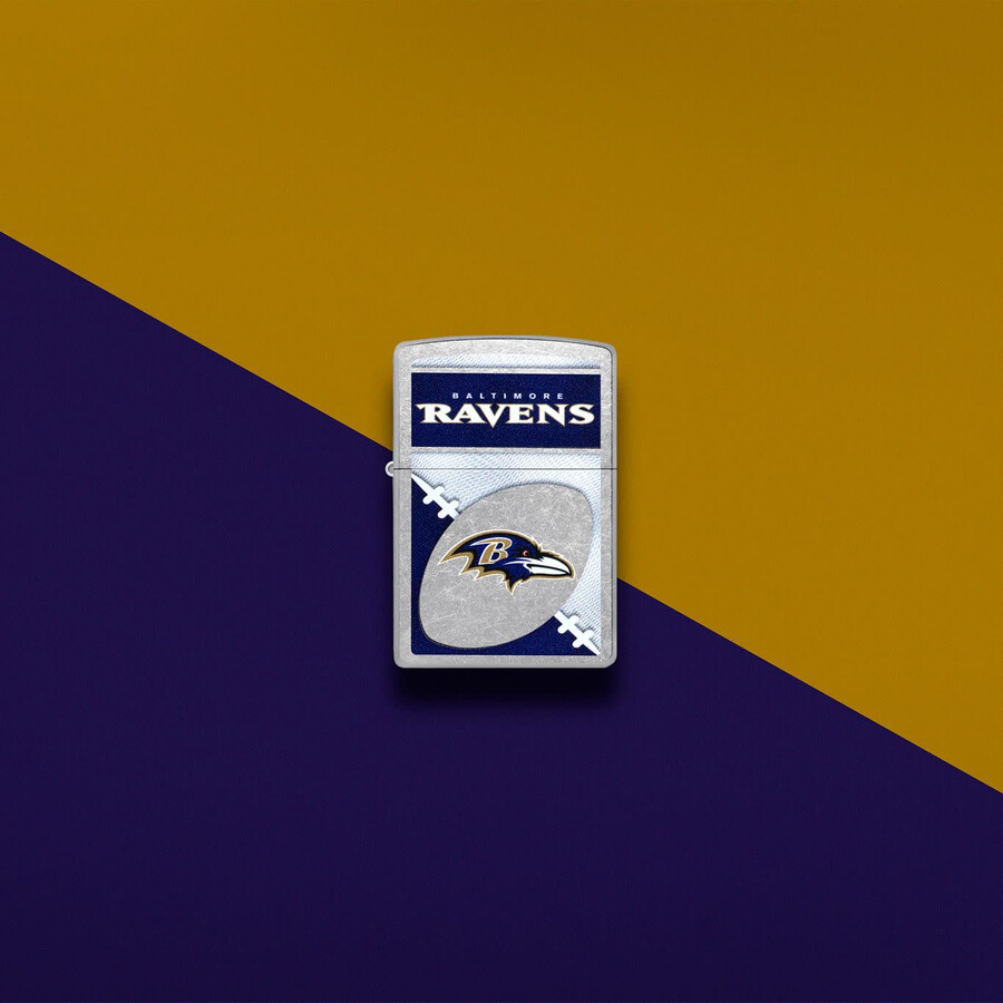 diseño de logotipo cromado de los baltimore ravens de la nfl