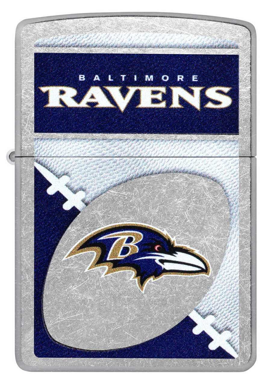 diseño de logotipo cromado de los baltimore ravens de la nfl