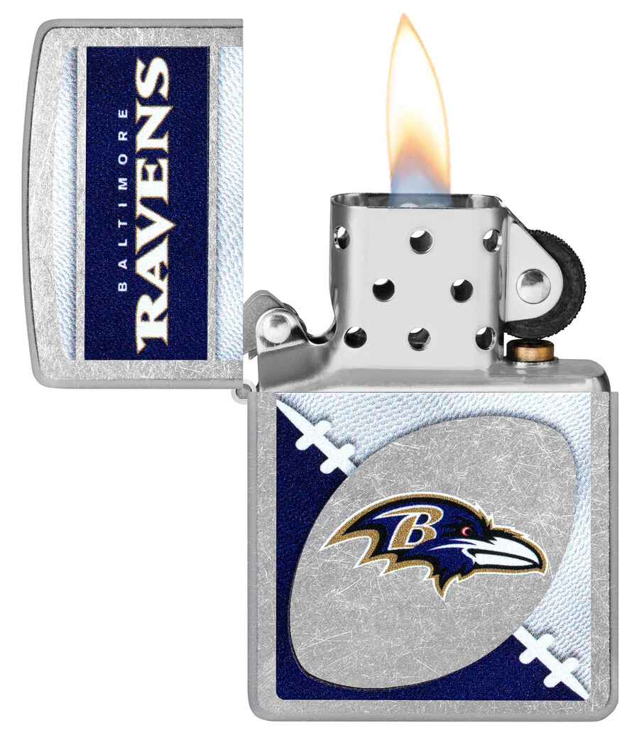 diseño de logotipo cromado de los baltimore ravens de la nfl