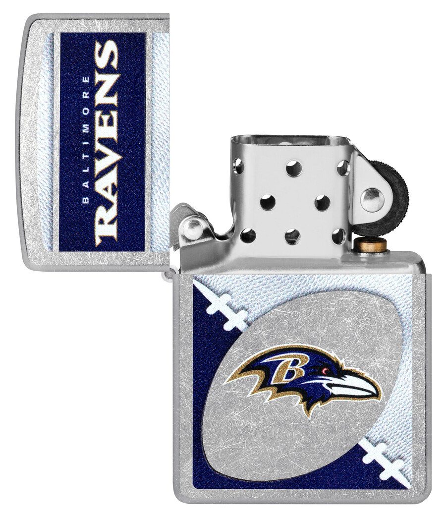 diseño de logotipo cromado de los baltimore ravens de la nfl
