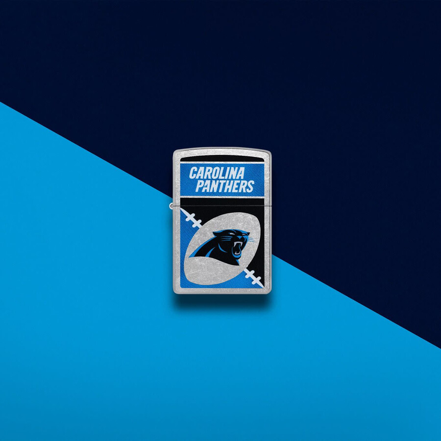 diseño de logotipo cromado de los carolina panthers de la nfl