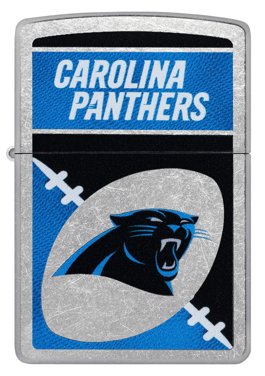 diseño de logotipo cromado de los carolina panthers de la nfl