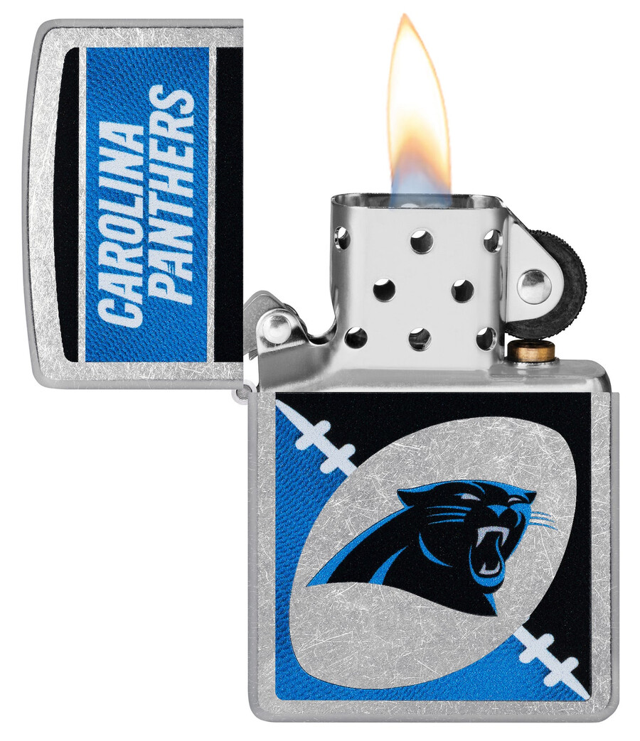 diseño de logotipo cromado de los carolina panthers de la nfl