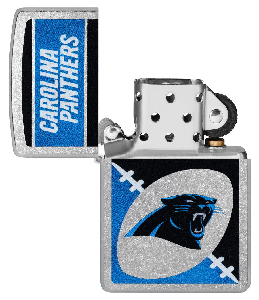 diseño de logotipo cromado de los carolina panthers de la nfl