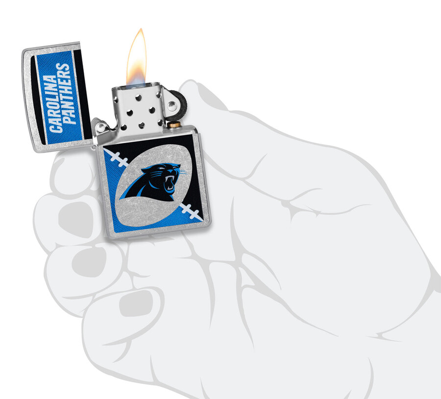 diseño de logotipo cromado de los carolina panthers de la nfl