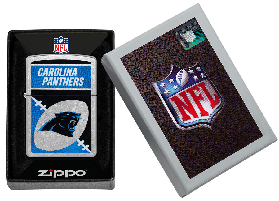 diseño de logotipo cromado de los carolina panthers de la nfl