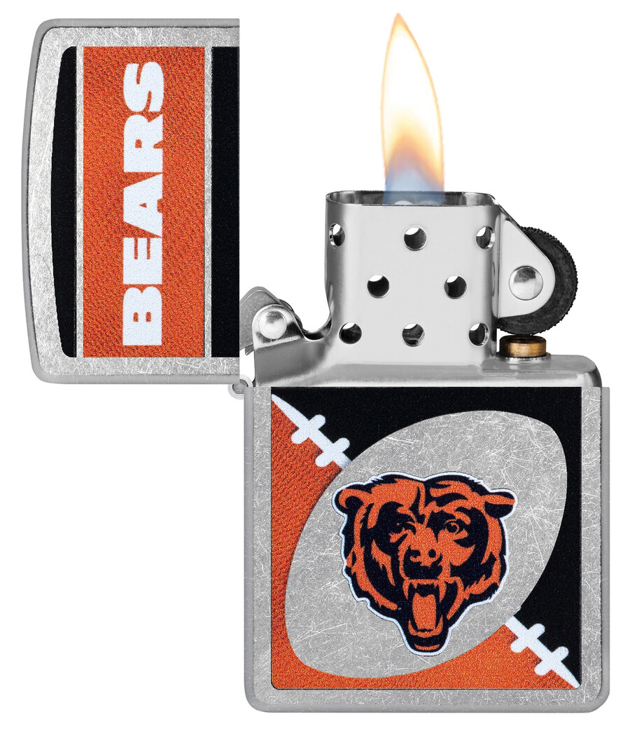 diseño de logotipo cromado de los chicago bears de la nfl