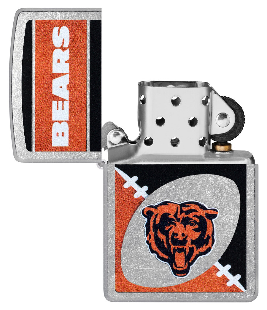 diseño de logotipo cromado de los chicago bears de la nfl