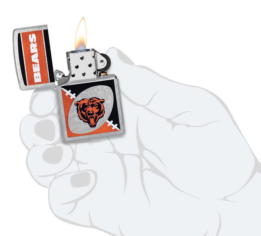 diseño de logotipo cromado de los chicago bears de la nfl