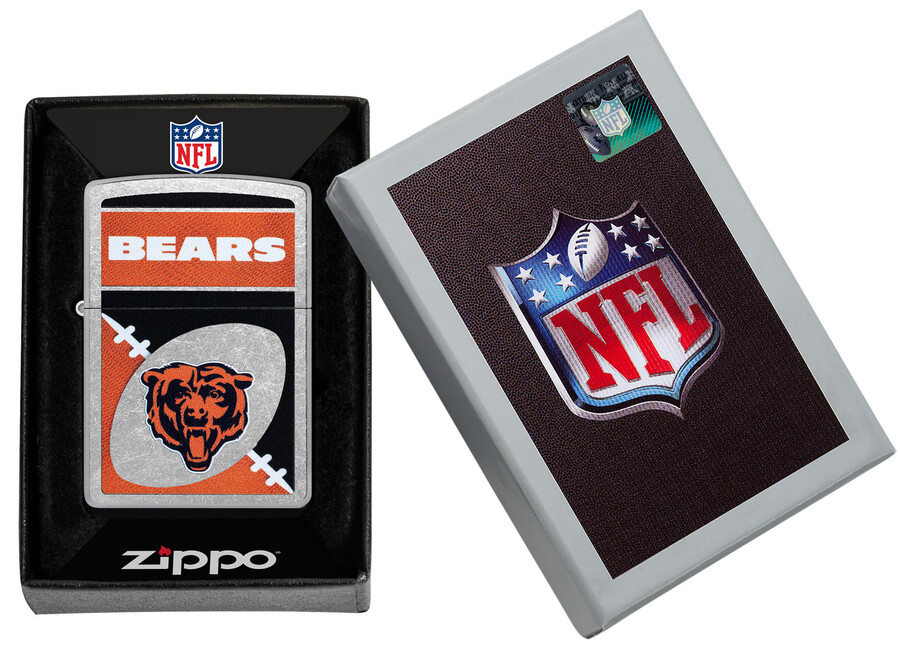 diseño de logotipo cromado de los chicago bears de la nfl