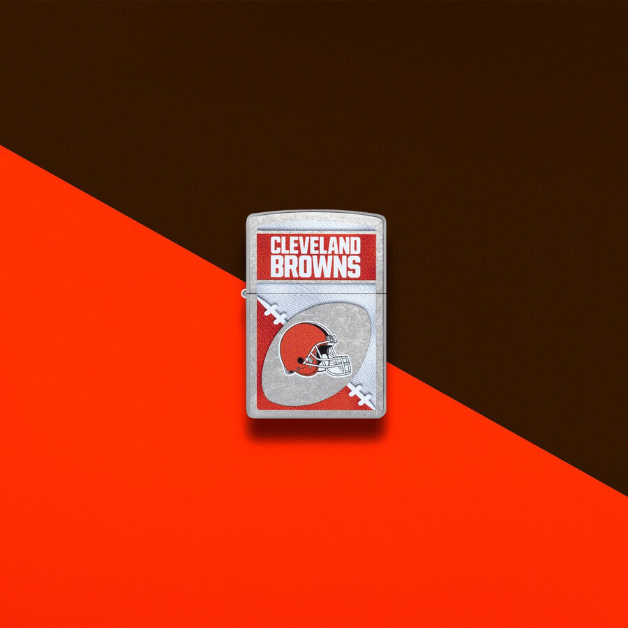 diseño de logotipo cromado de los cleveland browns de la nfl