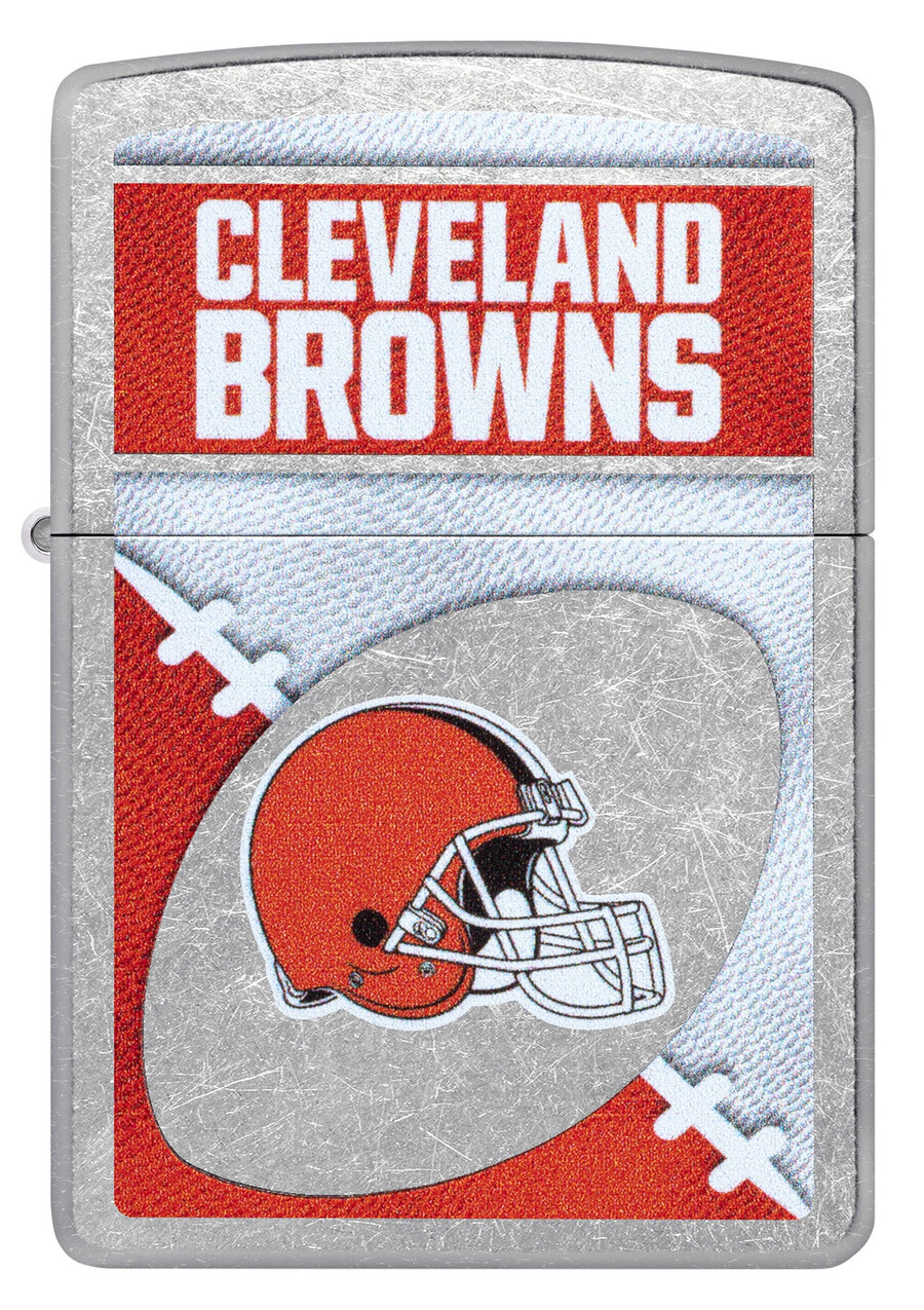 diseño de logotipo cromado de los cleveland browns de la nfl