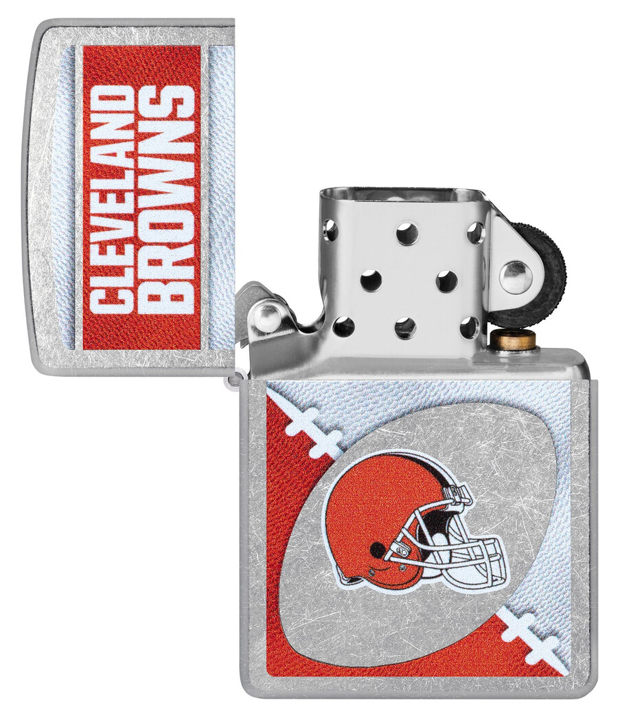diseño de logotipo cromado de los cleveland browns de la nfl