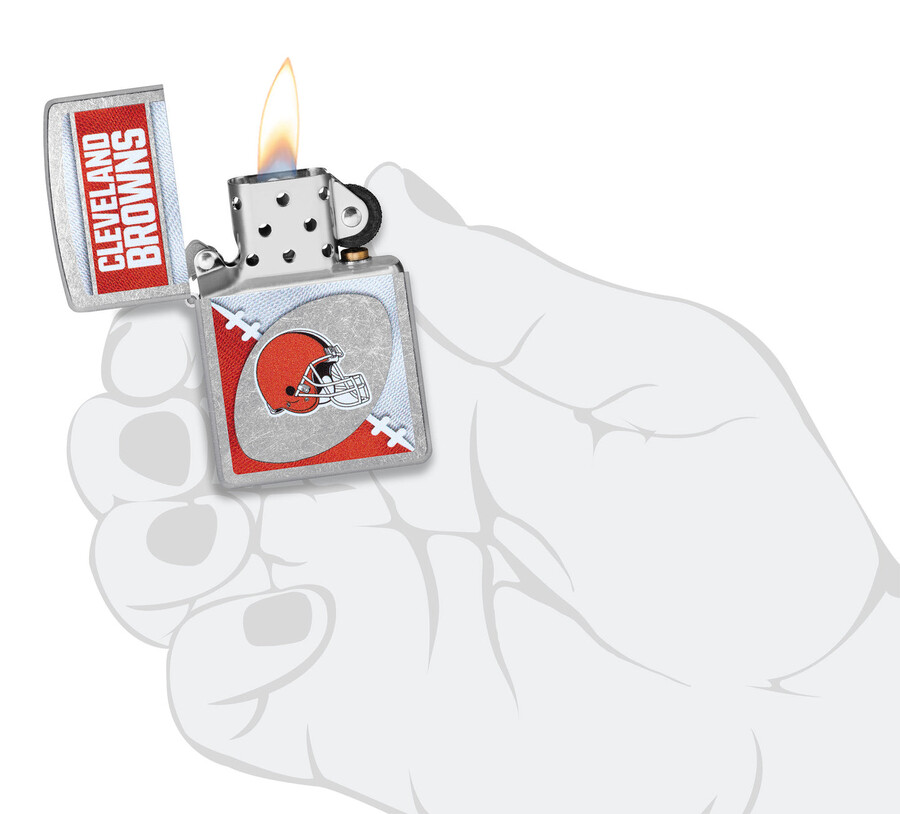 diseño de logotipo cromado de los cleveland browns de la nfl
