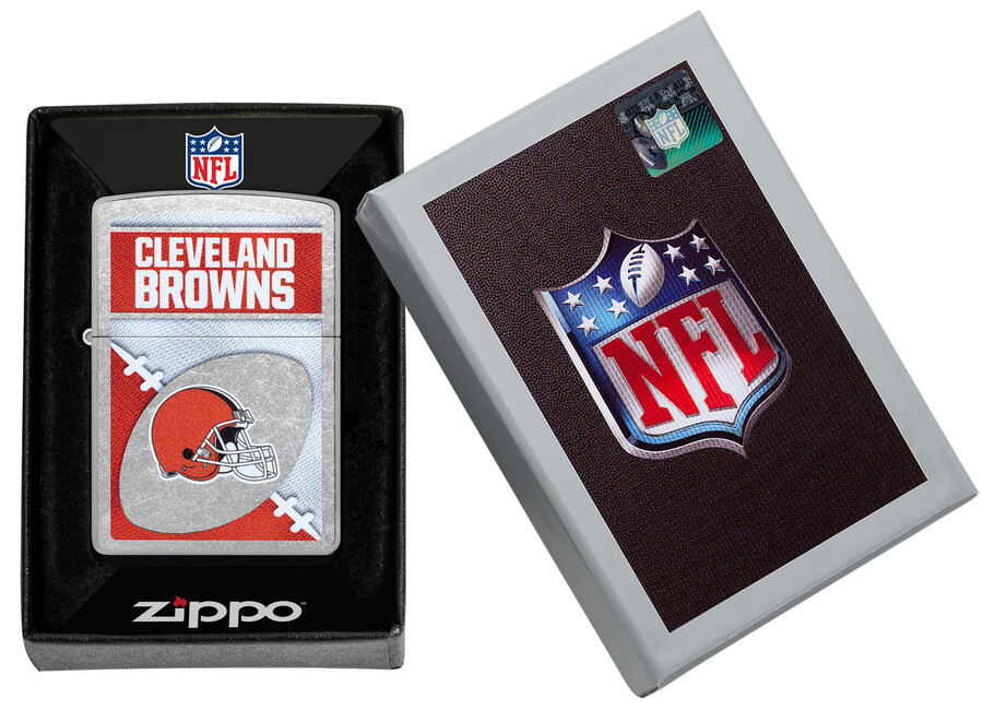 diseño de logotipo cromado de los cleveland browns de la nfl