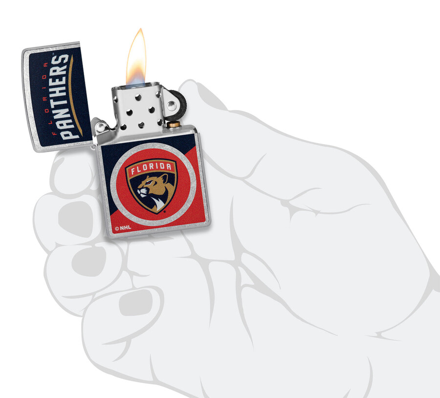 diseño de logotipo con bloques de color de los florida panthers