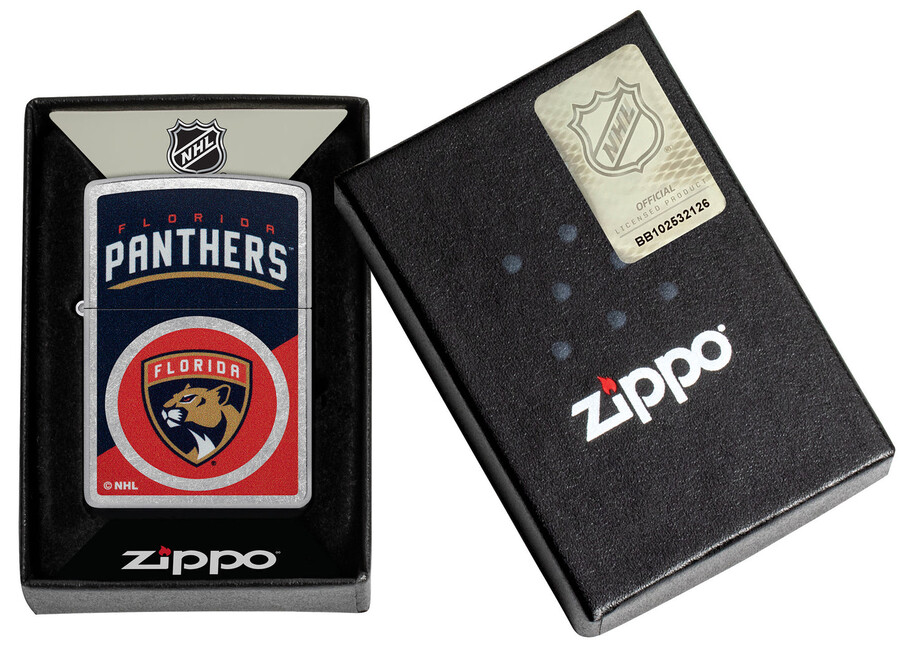 diseño de logotipo con bloques de color de los florida panthers