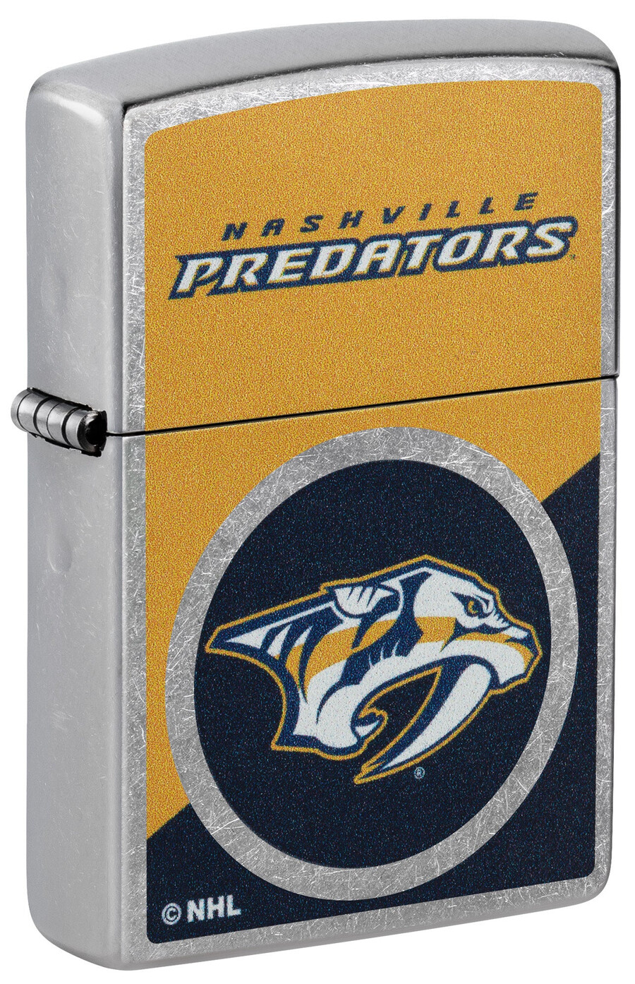 diseño de logotipo con bloques de color de los nashville predators